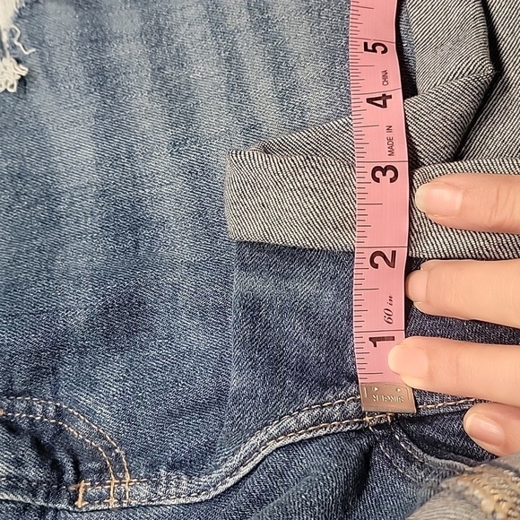 Old Navy Size 18 O.G. Straight High Rise Cuffed Denim Jean Shorts, NEW with Tag - Picture 7 of 11